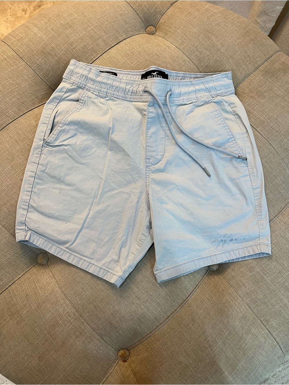 NWOT Hollister Light Blue Men's Hybrid Drawstring Shorts